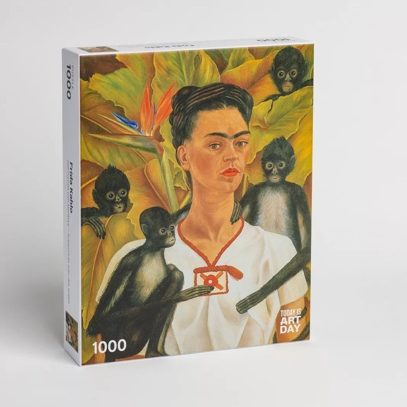 Puzzle Frida Kahlo with monkeys - Puzzles et jeux de construction Jeux